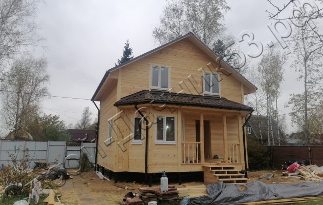 2 Каркасно-щитовой дом  Д-9, 7х7м, 89  М², Московская область, Ногинский район, СНТ Горьковское болото. (25)